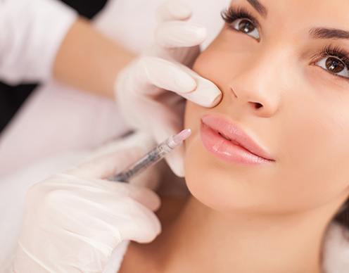 Patient receiving Botox treatment