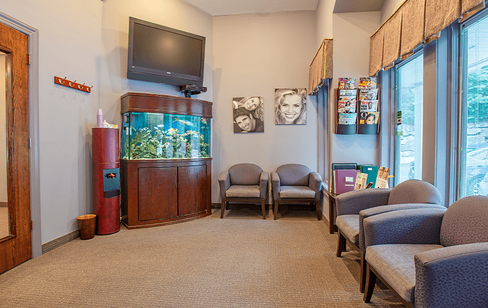 Dental office waiting room