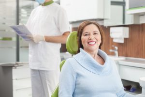 woman at dentist